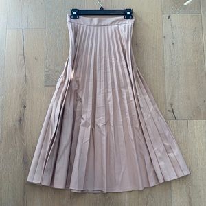 Blush Pleated Skirt